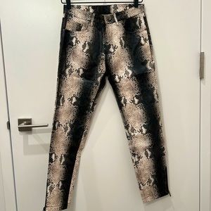 Zara snake print pants